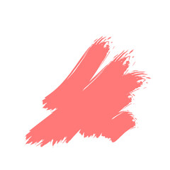 Colored Abstract Grunge Paint Brush Stroke Design Element