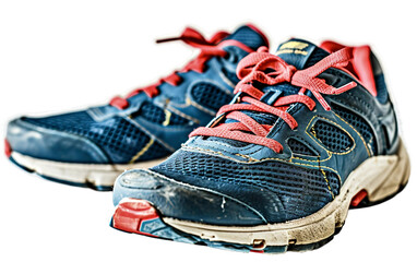 Sports Shoes On Transparent Background.