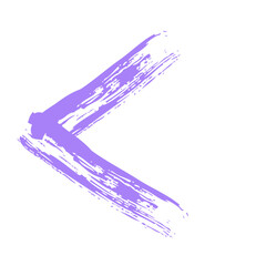 Colored Abstract Grunge Paint Brush Stroke Design Element