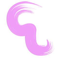 Colored Abstract Grunge Paint Brush Stroke Design Element