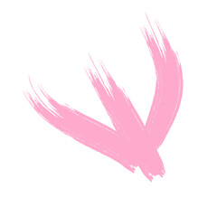 Colored Abstract Grunge Paint Brush Stroke Design Element