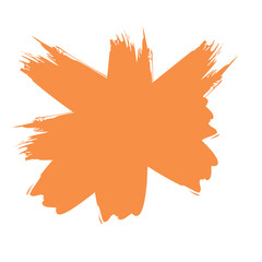 Colored Abstract Grunge Paint Brush Stroke Design Element