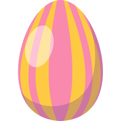 Obraz premium Flat Easter Egg