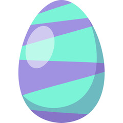 Flat Easter Egg