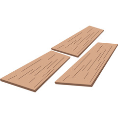 Floor Wooden Tiles Element