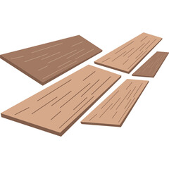 Floor Wooden Tiles Element