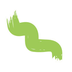 Colored Abstract Grunge Paint Brush Stroke Design Element