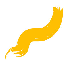 Colored Abstract Grunge Paint Brush Stroke Design Element