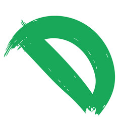 Colored Abstract Grunge Paint Brush Stroke Design Element