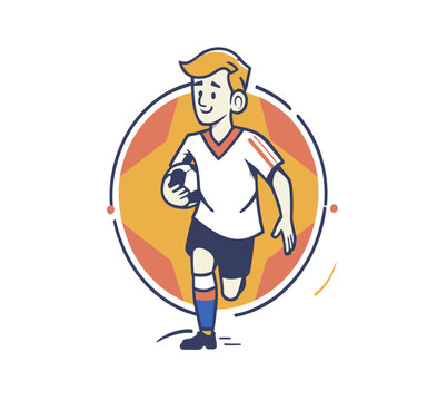soccer player cartoon