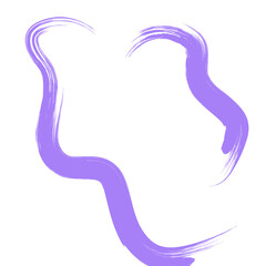 Colored Abstract Grunge Paint Brush Stroke Design Element