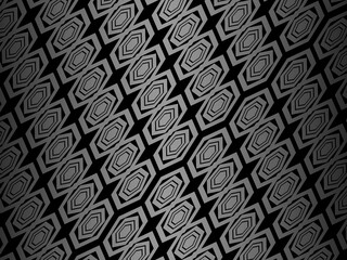 Hexagon pattern black metal texture steel background. Perforated metal sheet.