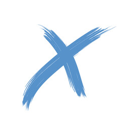 Colored Abstract Grunge Paint Brush Stroke Design Element