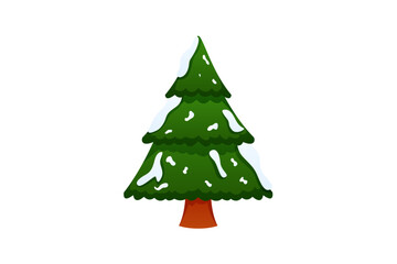 Spruce Tree with Snow Winter Sticker