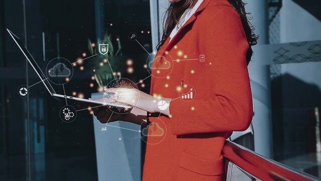 Digital transformation technology strategy, IoT, internet of things. transformation of ideas and the adoption of technology in business in the digital age, enhancing global business capabilities. Ai