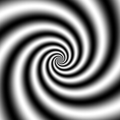 Hypnotic spiral background. Optical illusion style design.
