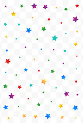 Color Stars Christmas Vector Transparent