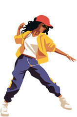 힙합춤을 추는 힙합걸