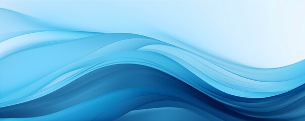 Fototapeta premium Colorful Designed Horizontal Header With Strong Blue