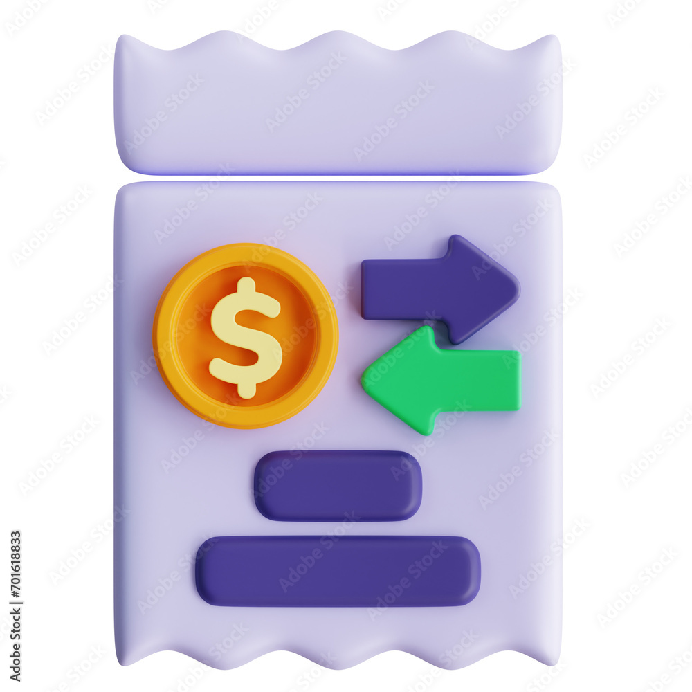 Poster 3d secure online payment model. digital currency transaction interface. 3d illustration, 3d element,