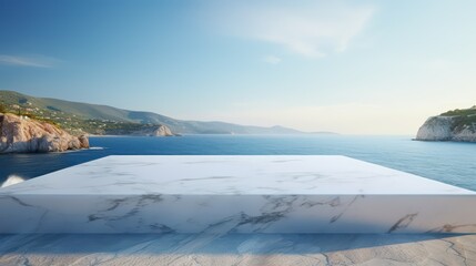 Obraz premium podium view of the sea
