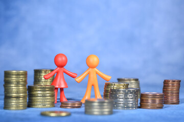 Argent euro finances financier banque euro monnaie famille couple enfant divorce famille