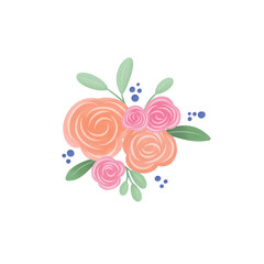 flowers element for wallpaper background 