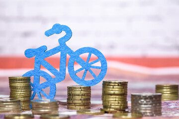 Argent euro finances financier banque euro monnaie velo cycliste environnement planète ecologie