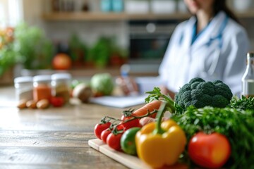 Nutritionist theme background 