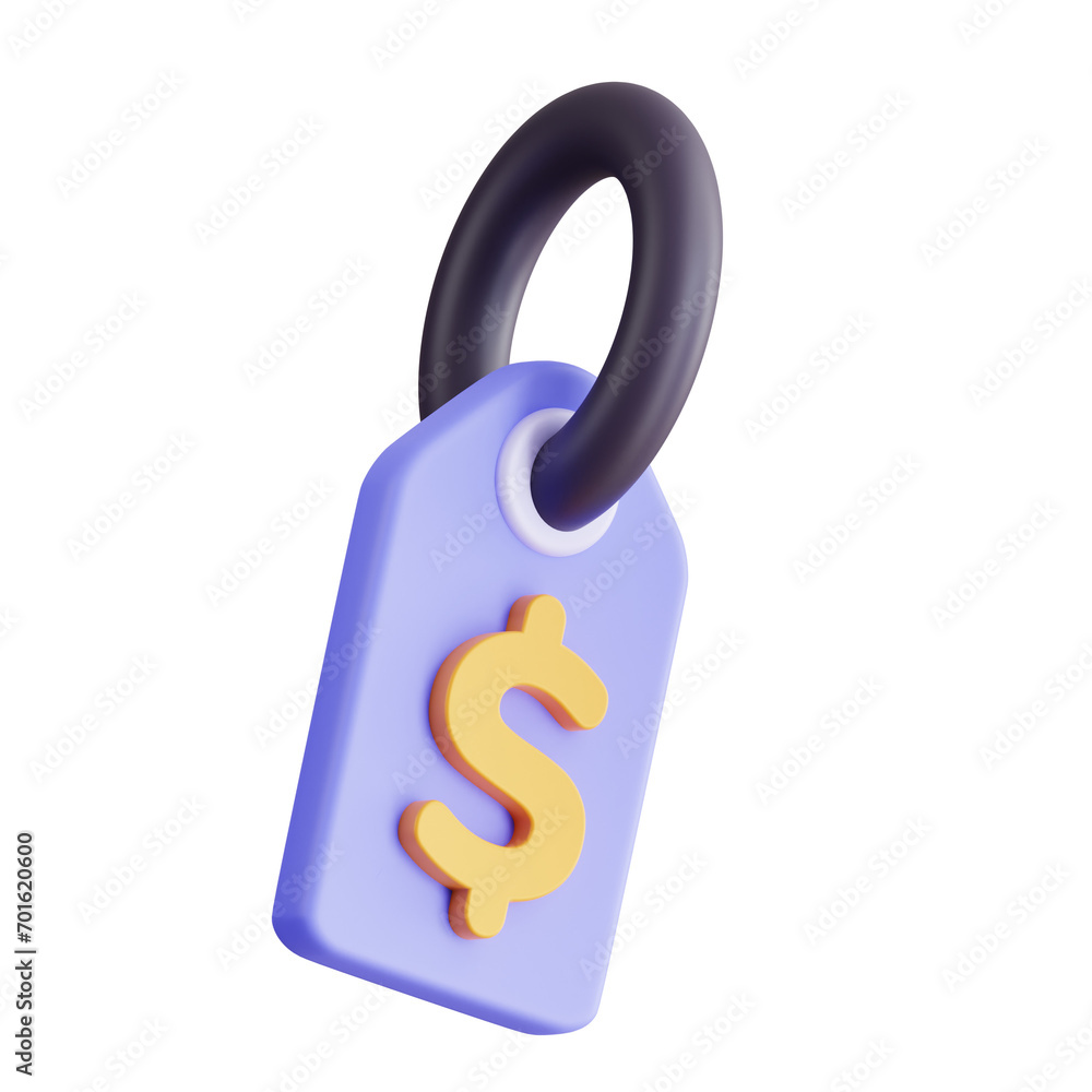 Poster 3d model of a dollar price chart. dollar price chart design for visualizing currency trends. 3d illu