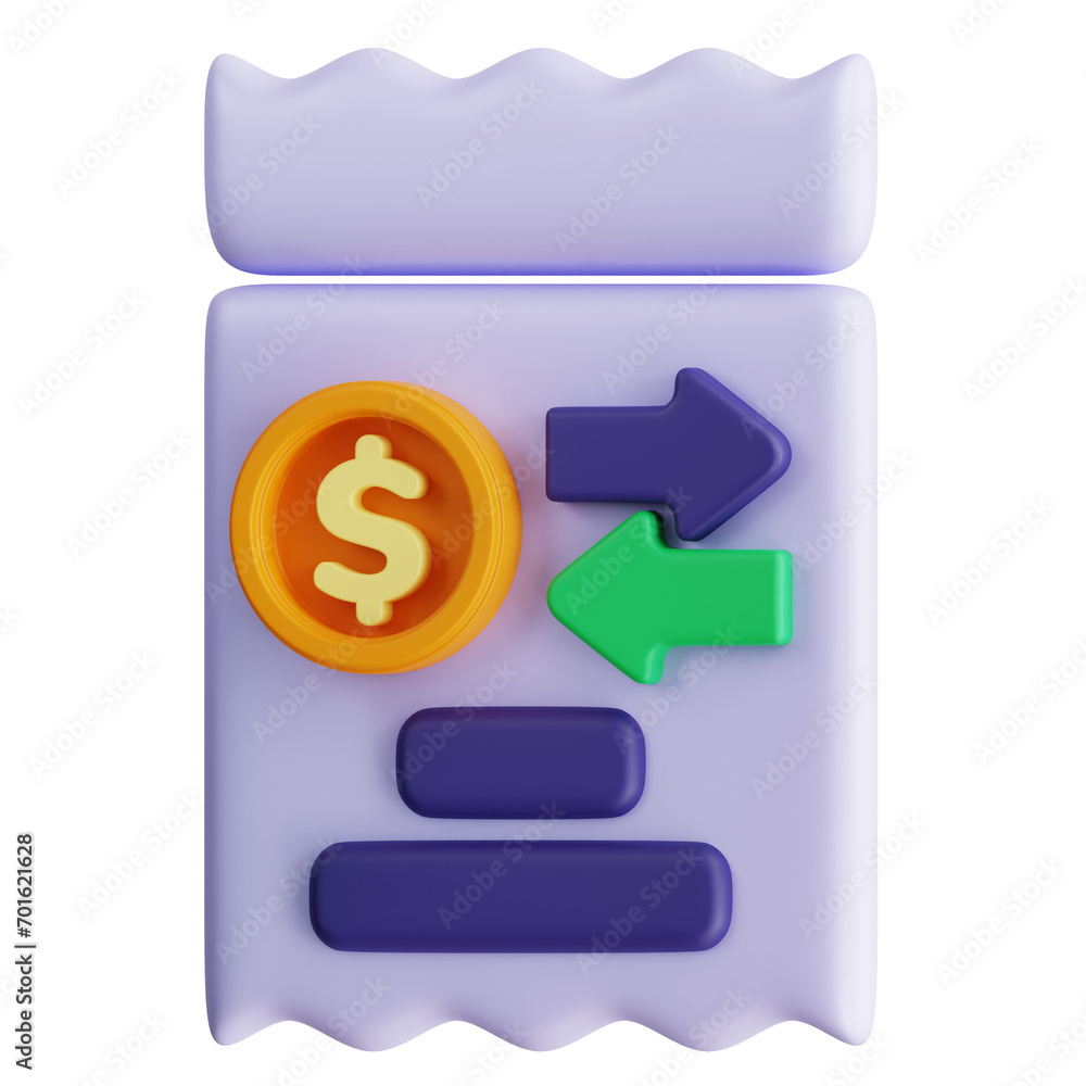 Poster 3d secure online payment model. digital currency transaction interface. 3d illustration, 3d element,