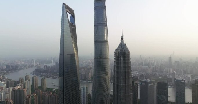 skyscrapers in shanghai