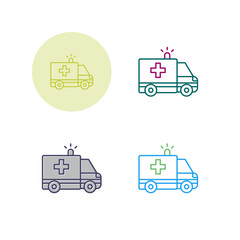 Ambulance Vector Icon