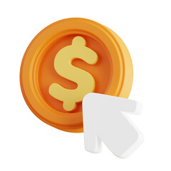 Targeted Clicks- 3D Visualization of Pay Per Click Excellence. Click Optimization.
3d illustration, 3d element, 3d rendering. 3d visualization isolated on a transparent background