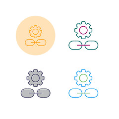 Link Setting Vector Icon