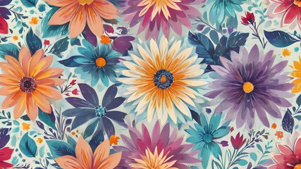 Fototapeta na wymiar Abstract floral background elements for design. AI generated image. AI generated image