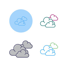 Cloudy Vector Icon