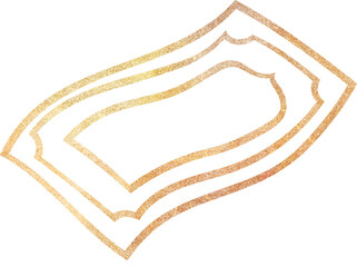 Islamic prayer mat glitter illustration