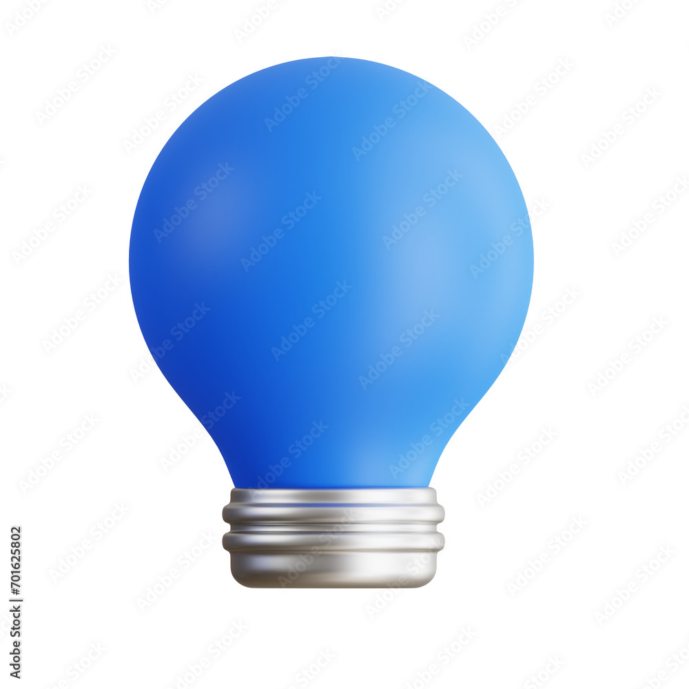 Poster Illuminating Creativity - 3D Rendering of Idea Lightbulb. Visualizing Creative Sparks.
3d illustration, 3d element, 3d rendering. 3d visualization isolated on a transparent background