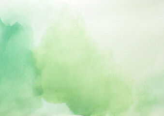緑色の水彩背景テクスチャー

