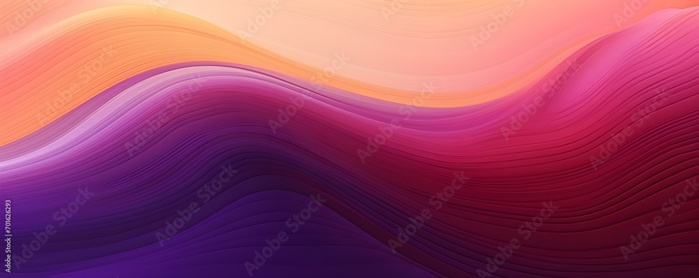 Wall mural horizontal colorful abstract wave background with