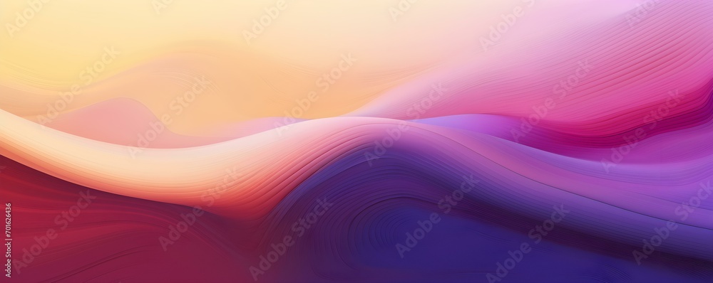Wall mural horizontal colorful abstract wave background with