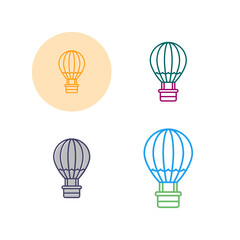 Hot Air Balloon Vector Icon