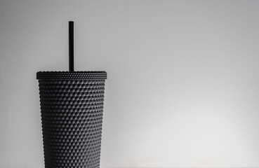 black glass with geometric figures