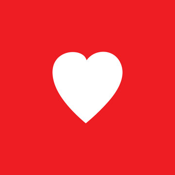 vector graphics of heart icons on a red background