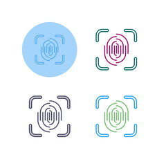 Fingerprint Vector Icon
