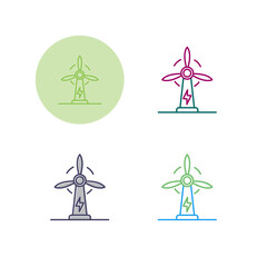 Wind Power Vector Icon