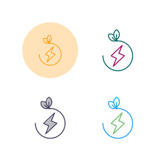 Obraz premium Eco Energy Vector Icon