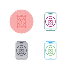 Unlock Mobile Vector Icon