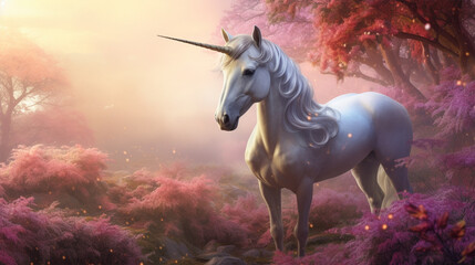Obraz na płótnie Canvas ユニコーンのイメージ - image of Unicorn - No3-9 Generative AI